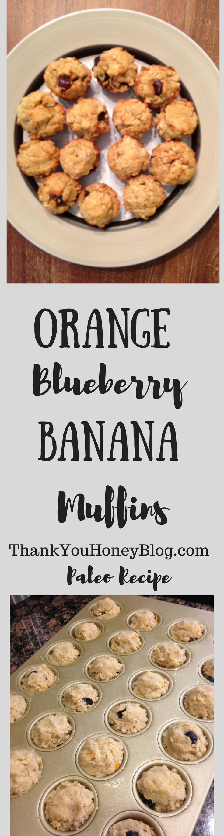 Orange Blueberry Banana Muffins
