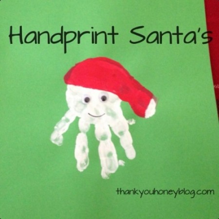 handprint Santa