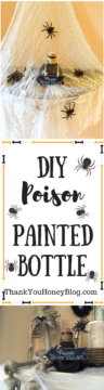 DIY Halloween Painted Poison Bottles