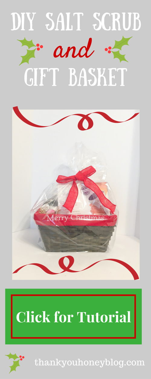 DIY Salt Scrub Tutorial & Gift Basket #GiftSilkn #ad