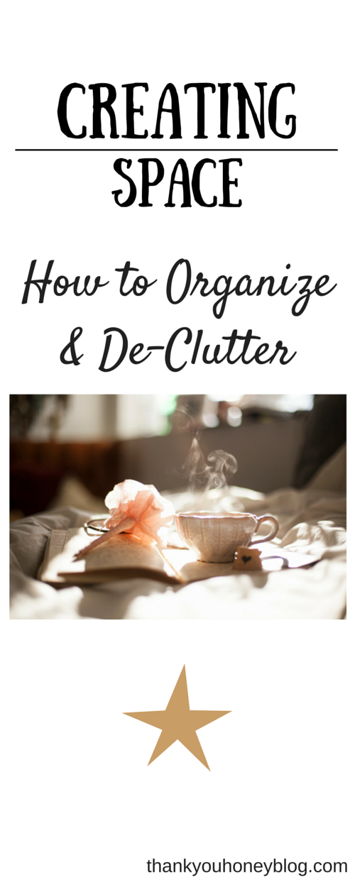 Creating Space and De-Cluttering