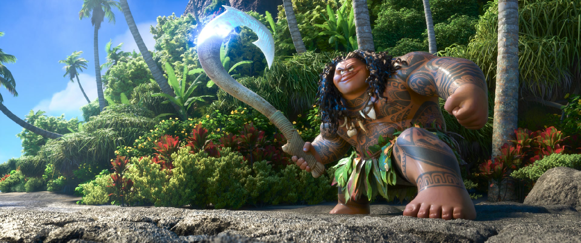 MAUI is a demigod—half god, half mortal, all awesome. Charismatic and funny, he wields a magical fishhook that allows him to shapeshift into all kinds of animals and pull up islands from the sea. Featuring the dreamboat Dwayne Johnson, who'd I'm sure many would let give them a 'rock bottom' on <a href=