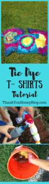 Tie Die T-Shirts Tutorial