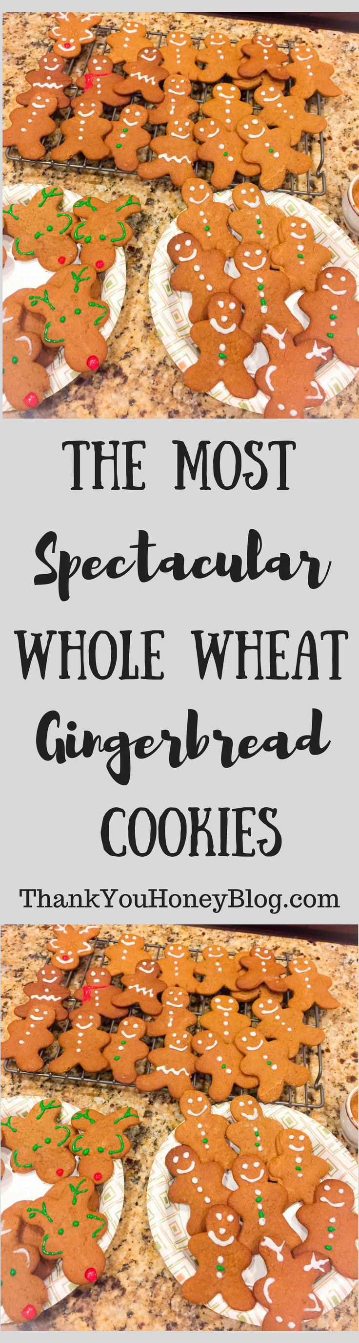 The Most Spectacular Whole Wheat Gingerbread Cookies