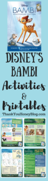 BAMBI Activities & Printables