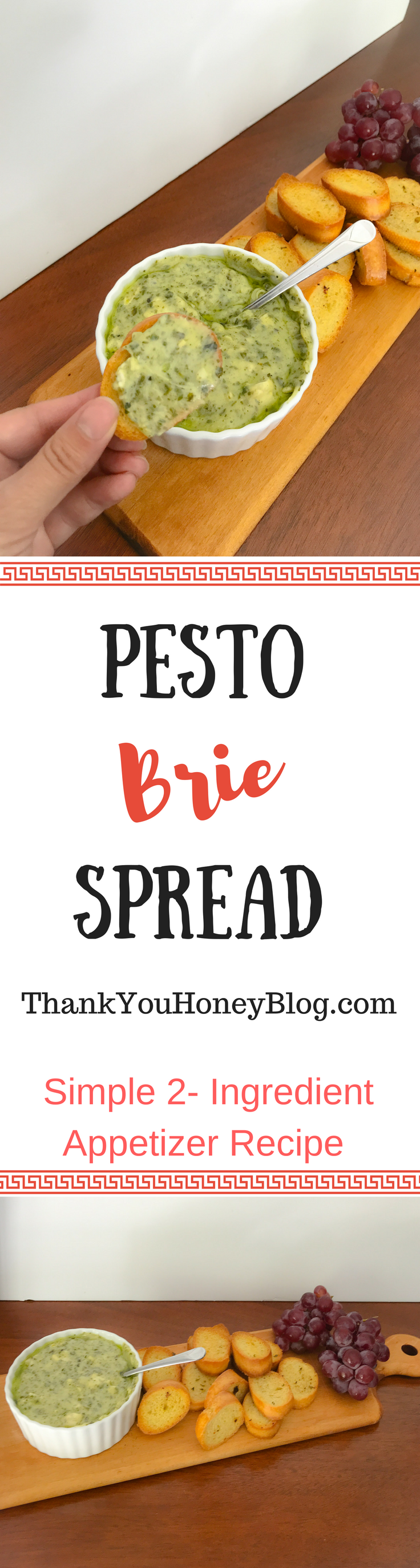 Pesto Brie Spread #ShareWineandBites {ad}