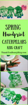 Spring Handprint Caterpillars