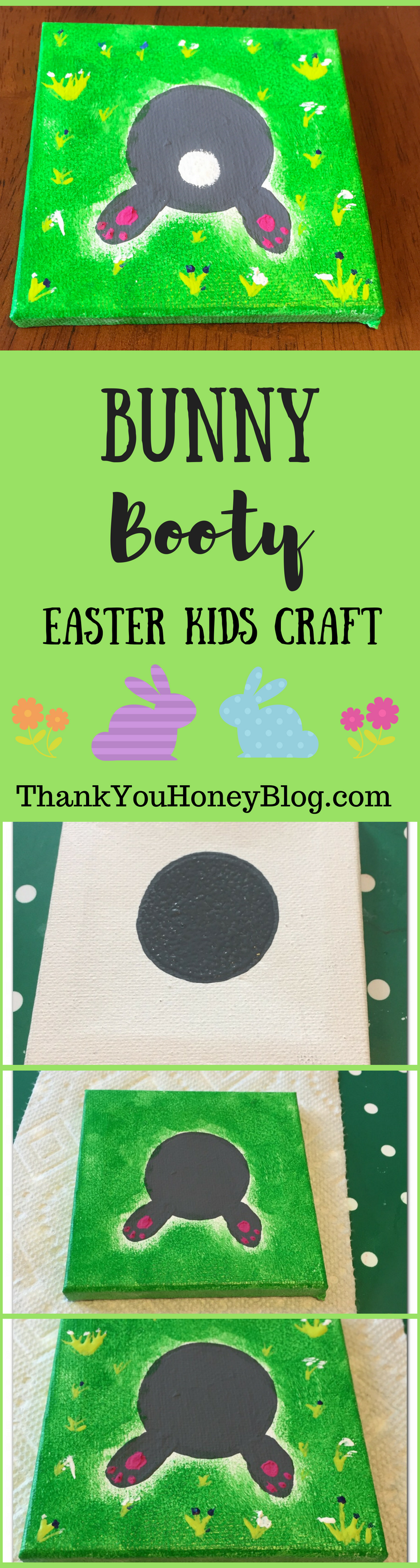 Bunny Booty Easter Kids Craft