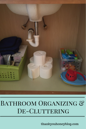 Organizing and De-cluttering the Bathroom #ScottTubeFree #ad