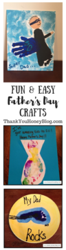 Fun & Easy Father's Day Crafts, Father's Day Gift Ideas, Crafts, DIY, Gifts from Kids, Homemade, Cards, Handmade, Made with Love, https://thankyouhoneyblog.com