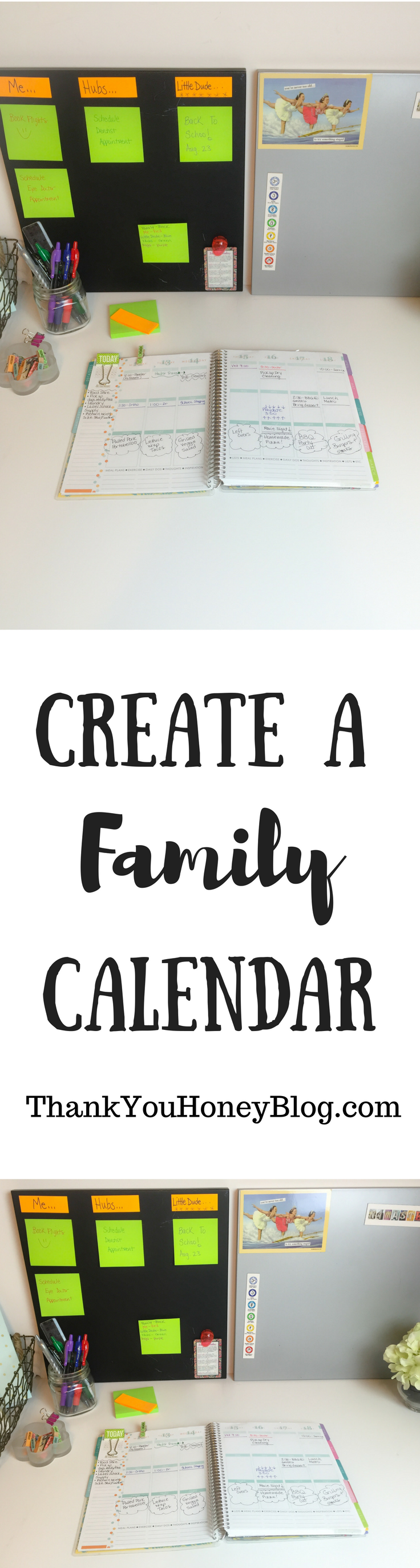 Create a Family Calendar #PilotYourLife #ad